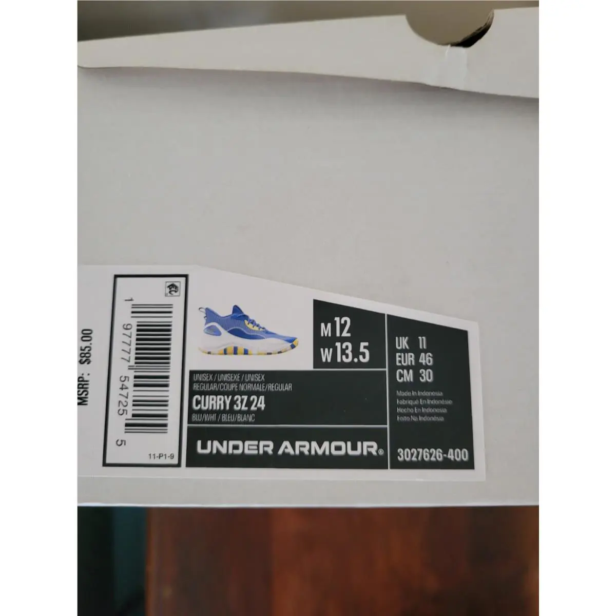 Under Armour shoes - Curry 3Z 24 - Curry - Blue 5