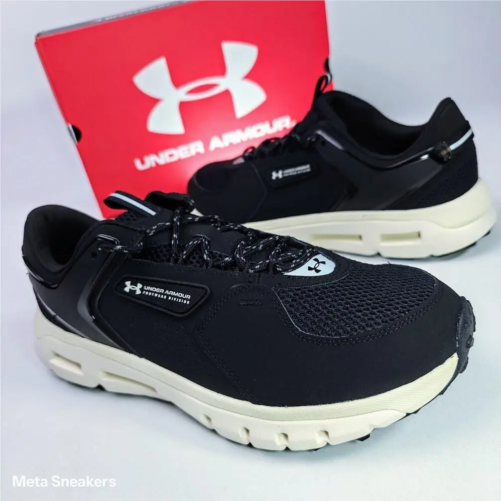 Under Armour US 11.5 Mens Black Ivory Retro Lifestyle Comfort UA Summit Trek - Black