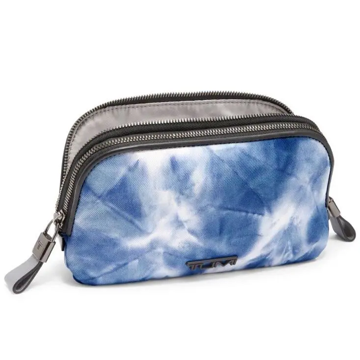 Tumi Voyageur Cosmetic Pouch Blue Tye Dye