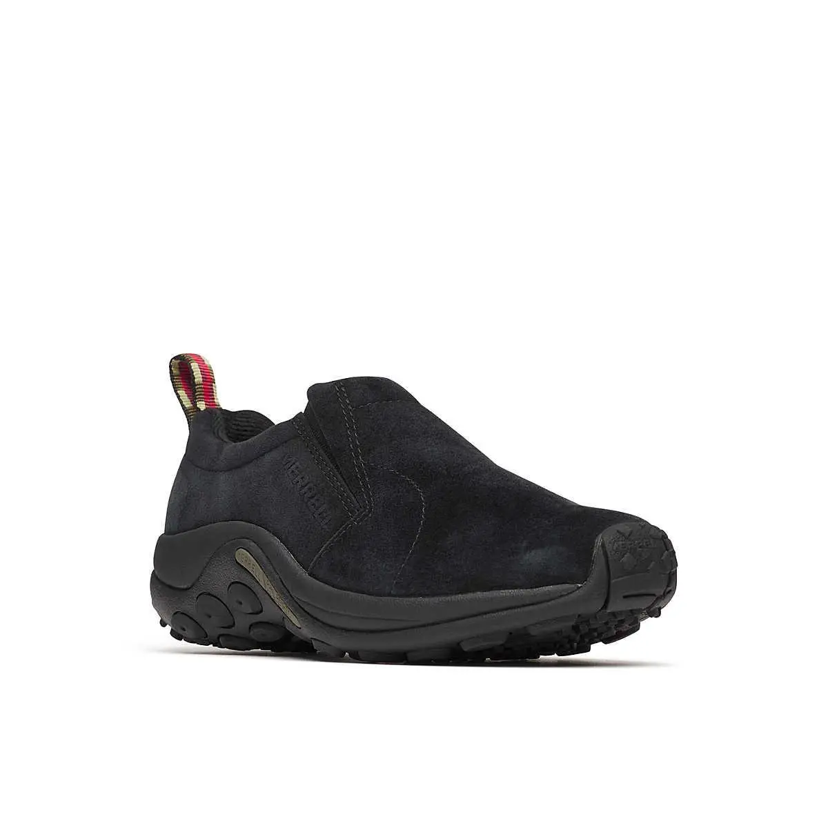 Merrell Jungle Moc J60825 Men`s Black Cushioned Slip On Round Toe Casual Shoes - Black