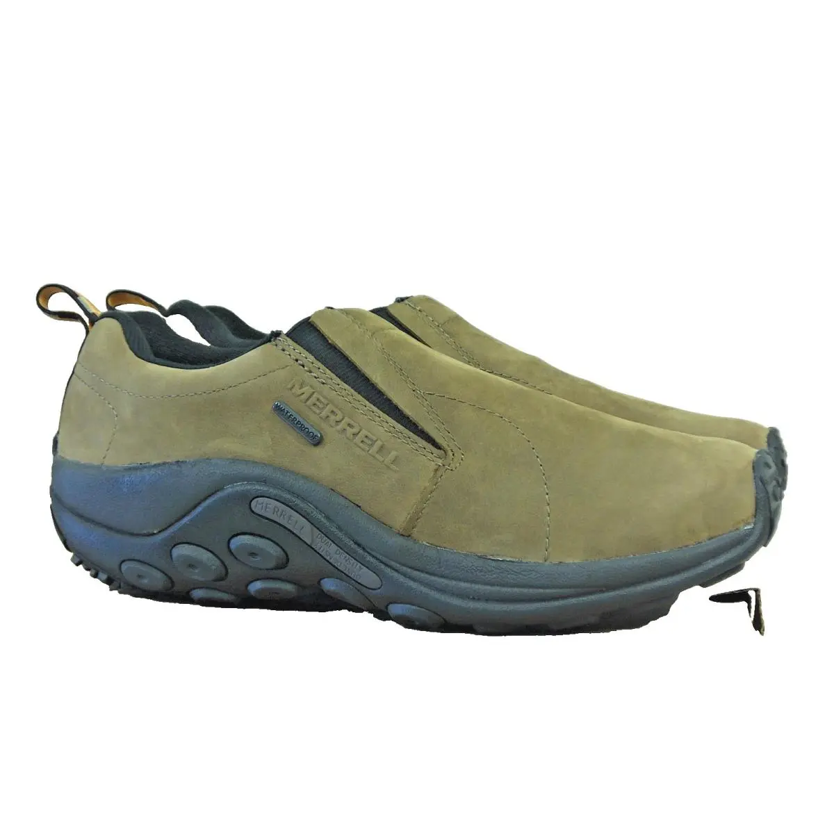 Merrell Jungle Moc Nubuck Slip-on Shoes Mens Sizes 8.5BrownWP