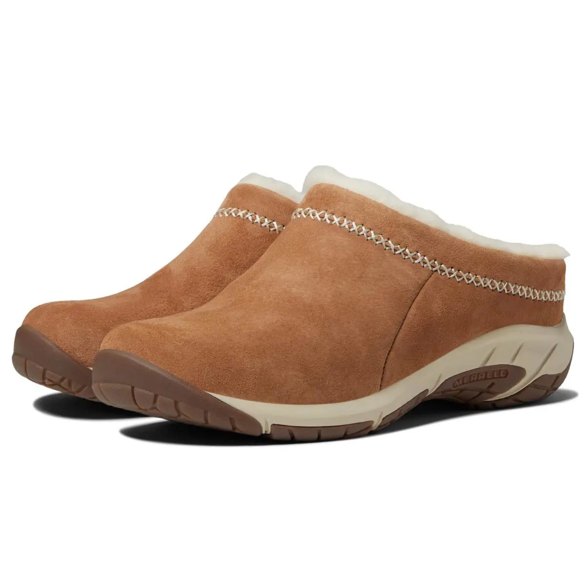 Merrell Women`s Winter Slide Camel Winterized Slip-ons Size 8 - Brown