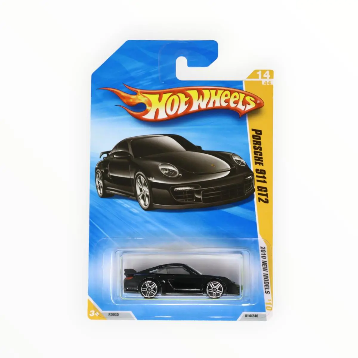 Hot Wheels Porsche 911 GT2 14/240 - Black - 2010 Mainline A