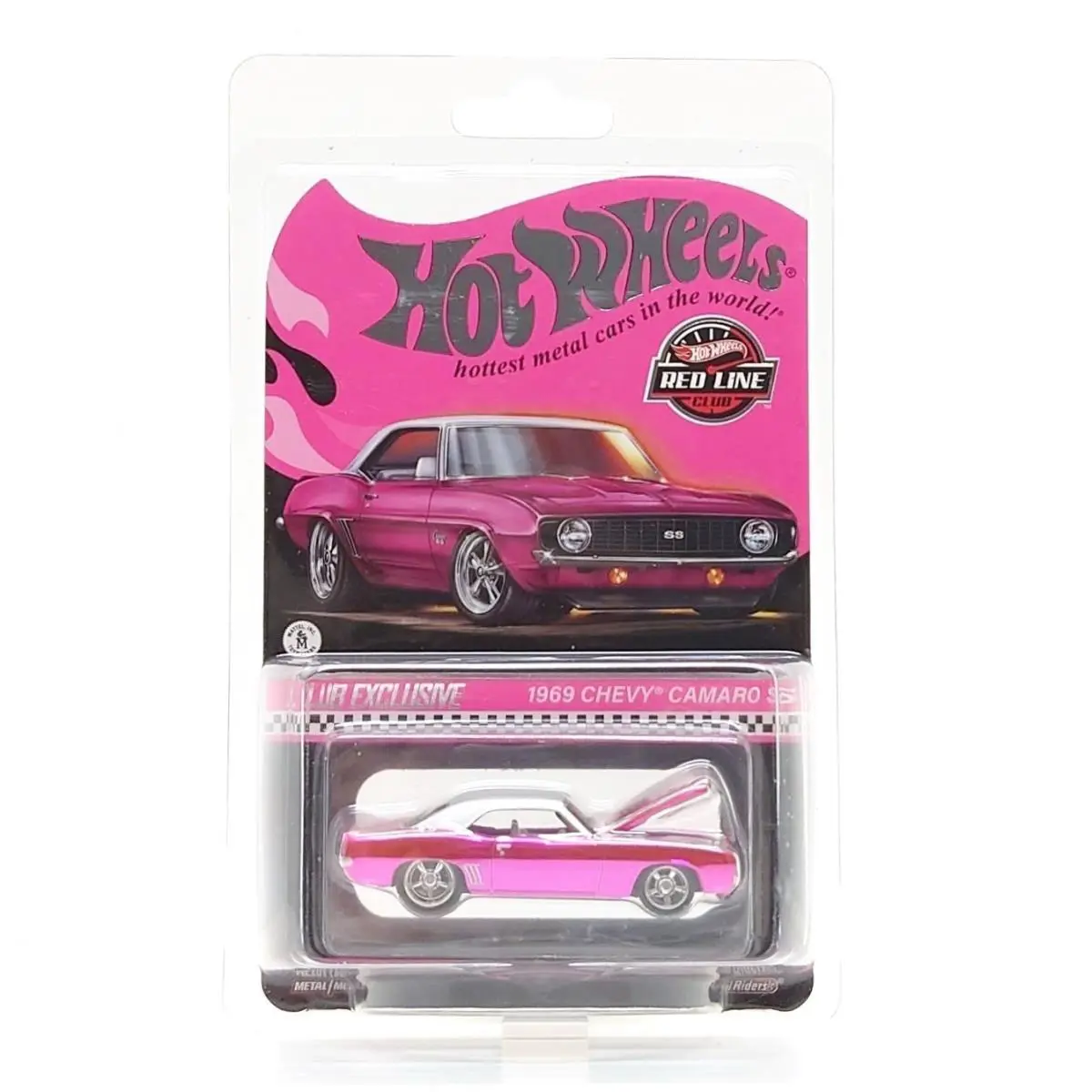 Hot Wheels Collectors Rlc Exclusive 1:64 1969 Chevy Camaro SS - Pink - Pink