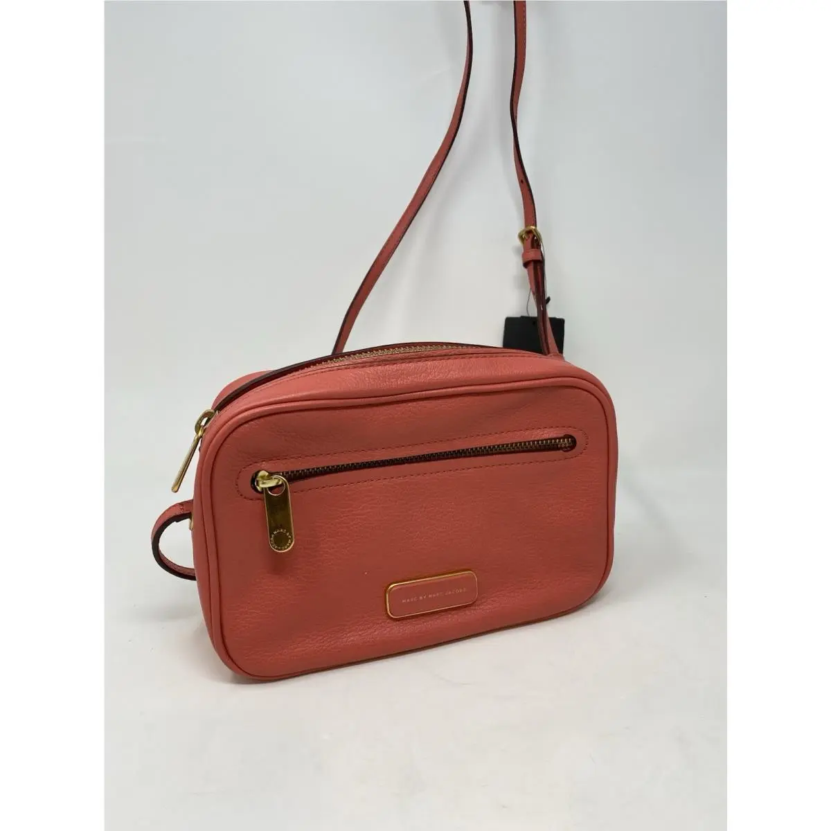 Marc By Marc Jacobs Leather Crossbody Camera Bag Coral Rose Blush Small