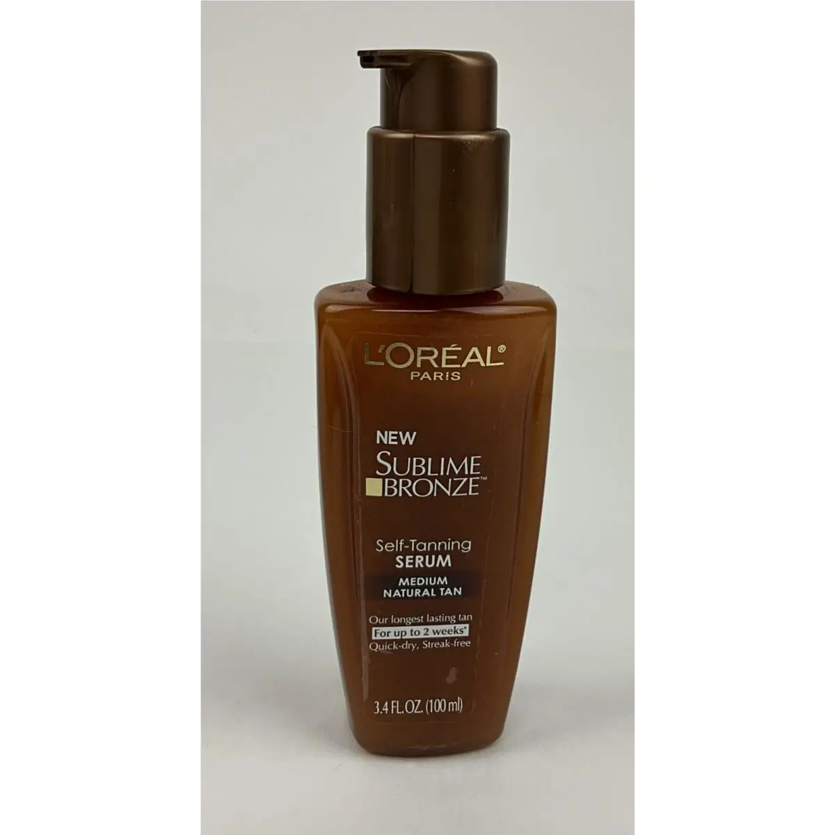 L`oreal Paris Sublime Bronze Self-tanning Serum Medium Natural Tan 3.4 OZ