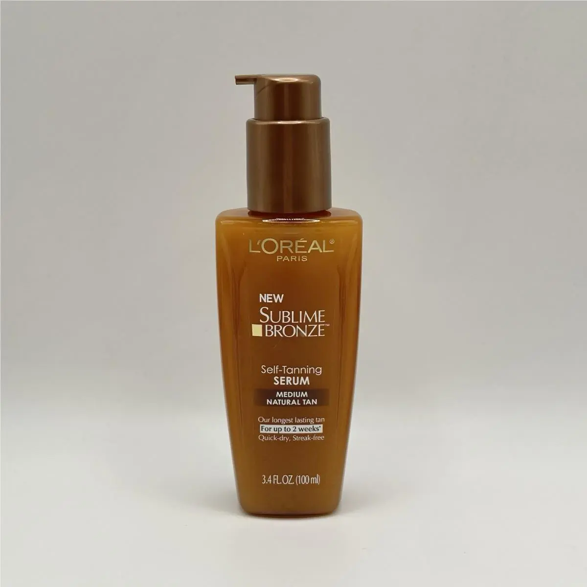 1 L`oreal Paris Sublime Bronze Self-tanning Serum Medium Natural Tan 3.4 oz