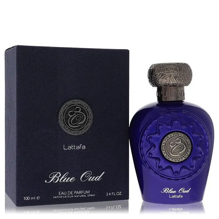 Lattafa Blue Oud by Lattafa Eau De Parfum Spray Unisex 3.4 oz Men