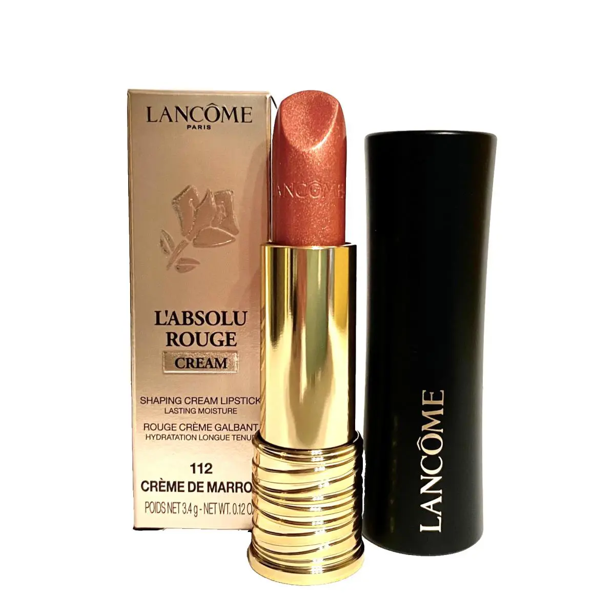 Lancome L` Absolu Rouge Lipstick 112 Creme De Marron