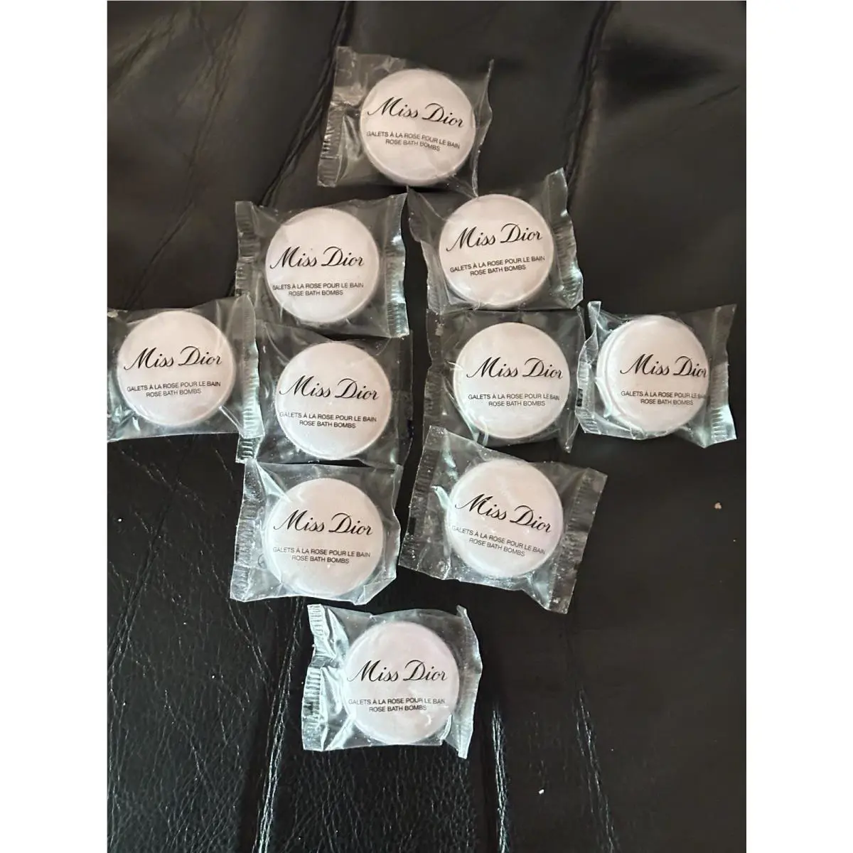 Miss Dior Body Rose Bath Bomb 0.52oz/15g No Box Lot Of 10