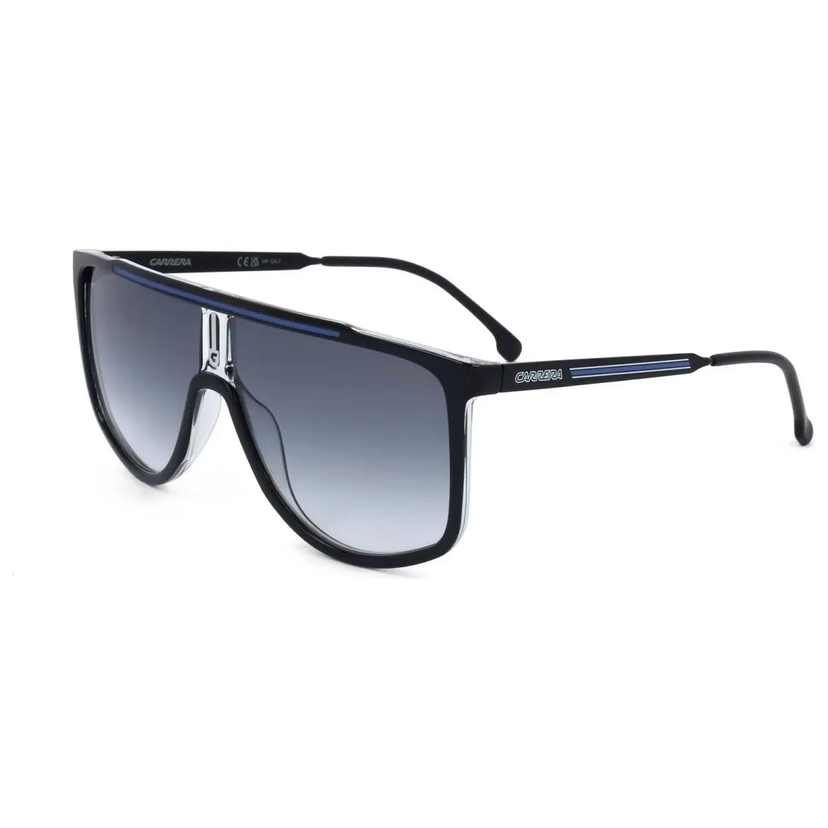 Carrera Men`s 61 mm Black Blue Sunglasses CARRERA1056-S-D51-61