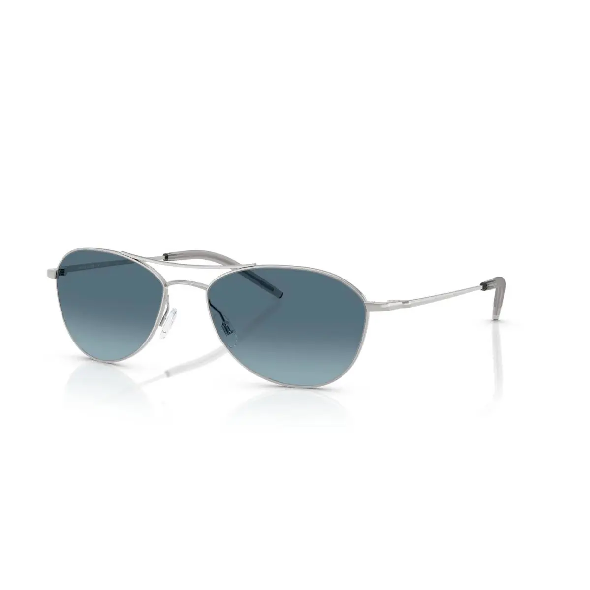 Oliver Peoples Aero ii OV 1358S Silver/marine Gradient 5036Q8 Sunglasses - Frame: Silver, Lens: Marine Gradient