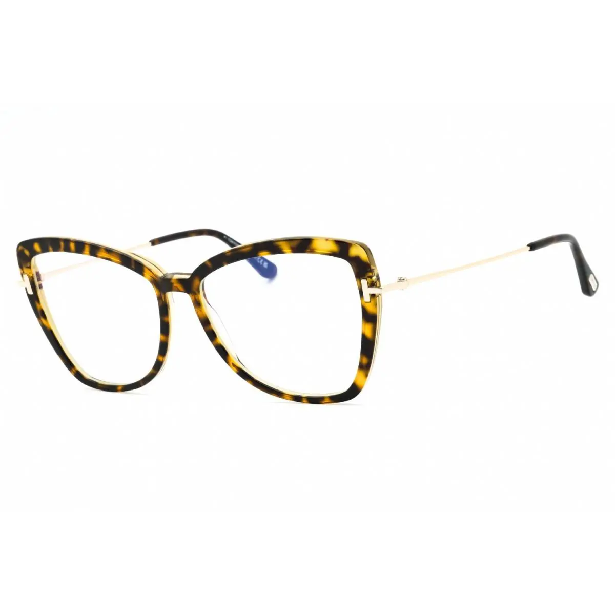 FT TF5882-B 056 Butterfly Blonde Havana 55 mm Women`s Eyeglasses Frame by Tom Ford