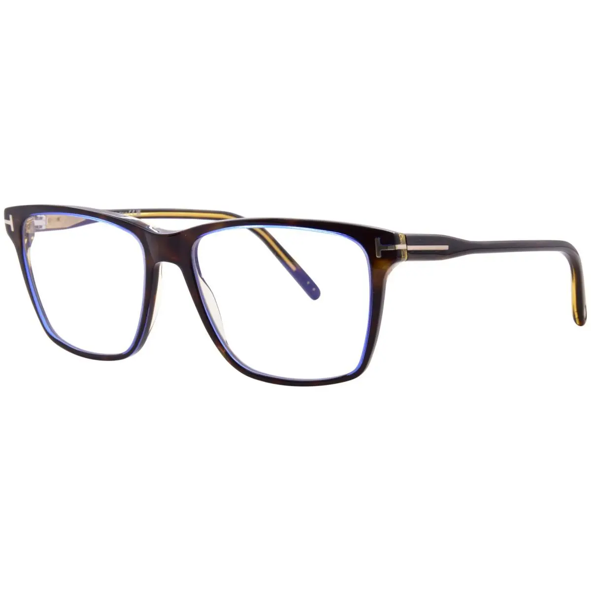 Tom Ford FT5817-B 055 Eyeglasses Men`s Colored Havana Full Rim Square Shape 56mm
