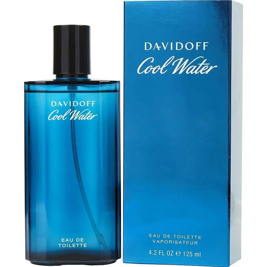 Cool Water by Davidoff Eau de Toilette 4.2oz Edt Spray For Men – Box