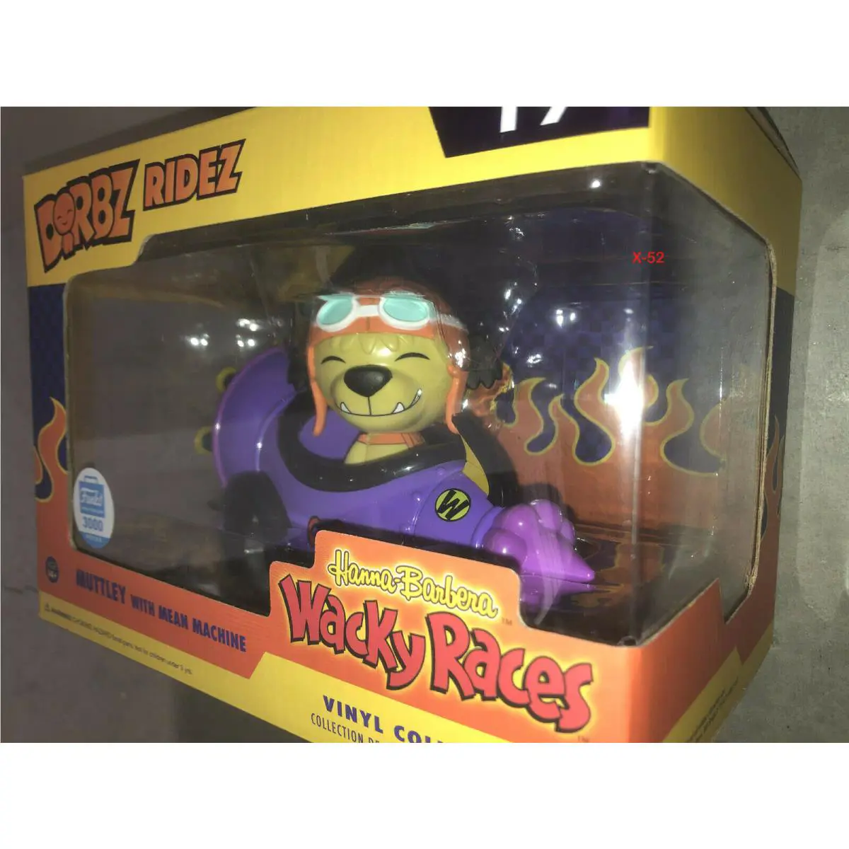 Wacky Races Muttley Mean Machine Funko Dorbz Ridez Vinyl Toy Car Hanna Barbera