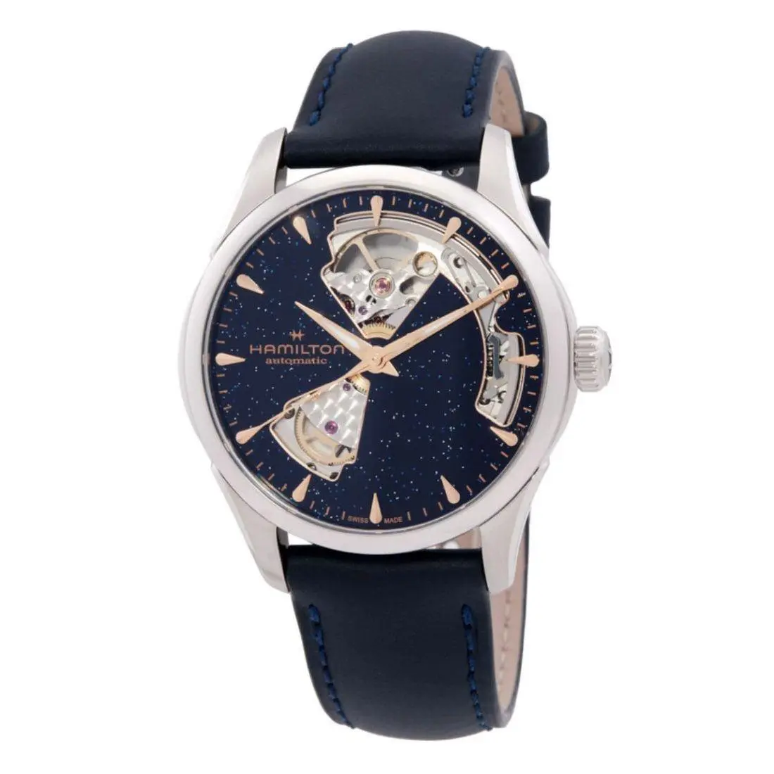 Hamilton Jazzmaster Open Heart Women`s Blue Dial Automatic Watch H32215642