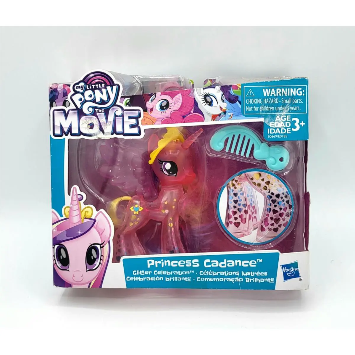 My Little Pony Princess Cadance Glitter Celebration Hair Set Pack Movie Figure