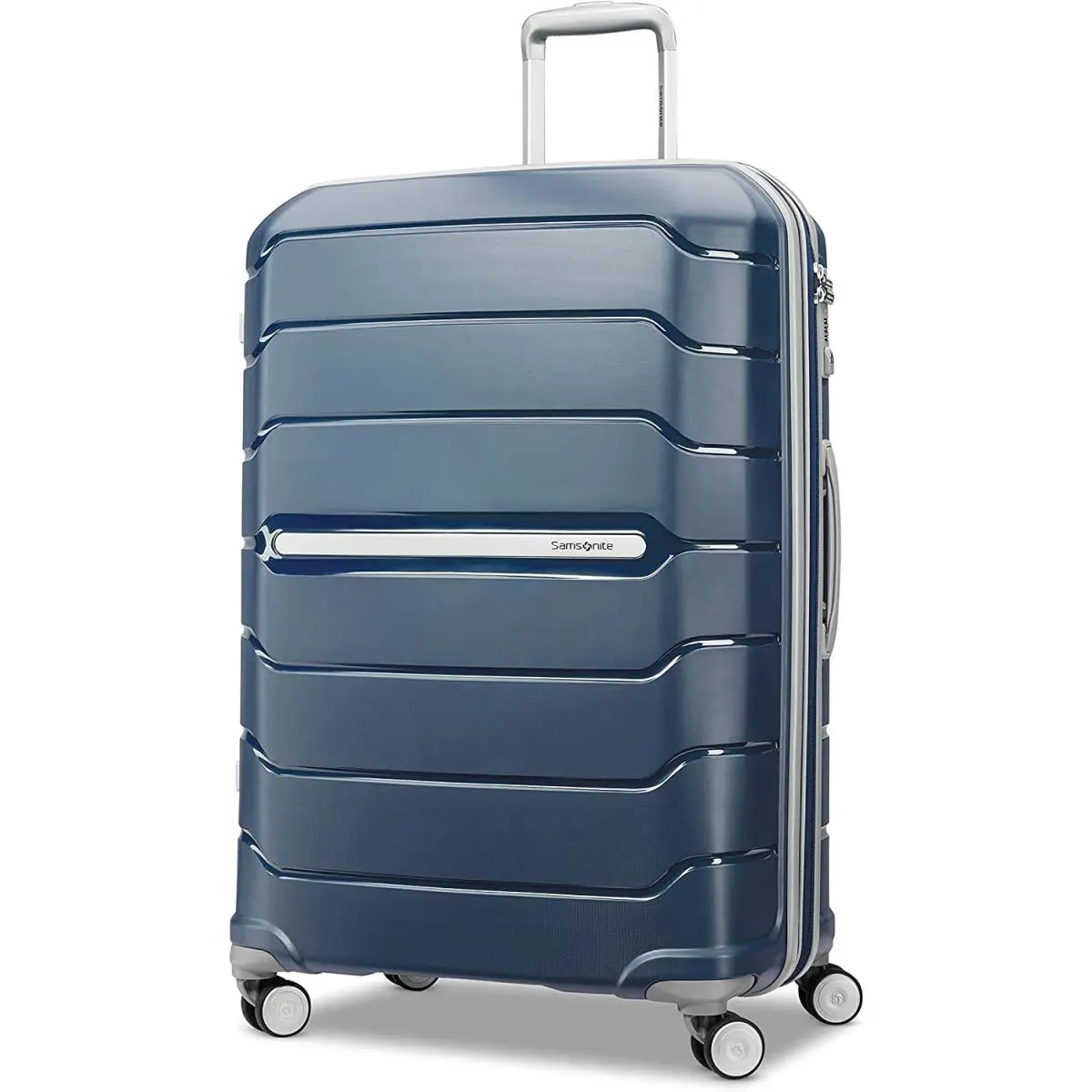Samsonite Freeform 28-Inch Large Luggage with Dual 360 Spinner Wheels - Navy