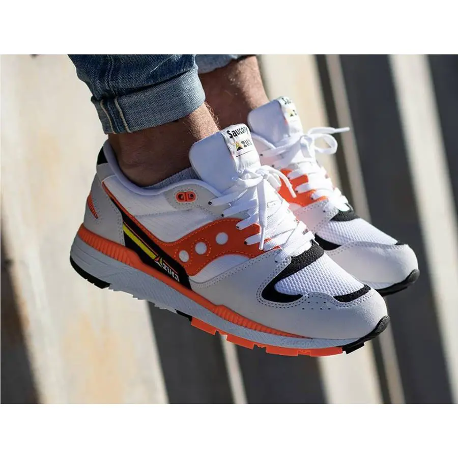 Saucony shoes - Saucony Azura - Azura - WHITE/GREY/ORANGE/BLACK -U45-S70437-2 1