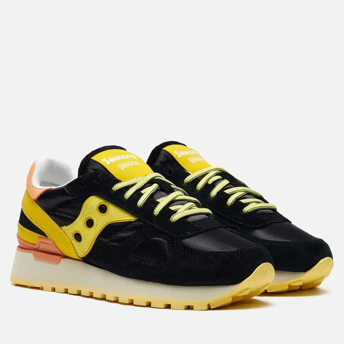 Saucony shoes - SAUCONY SHADOW - SHADOW - BLACK/YELLOW/ ORANGE -40U- S60673-1 0