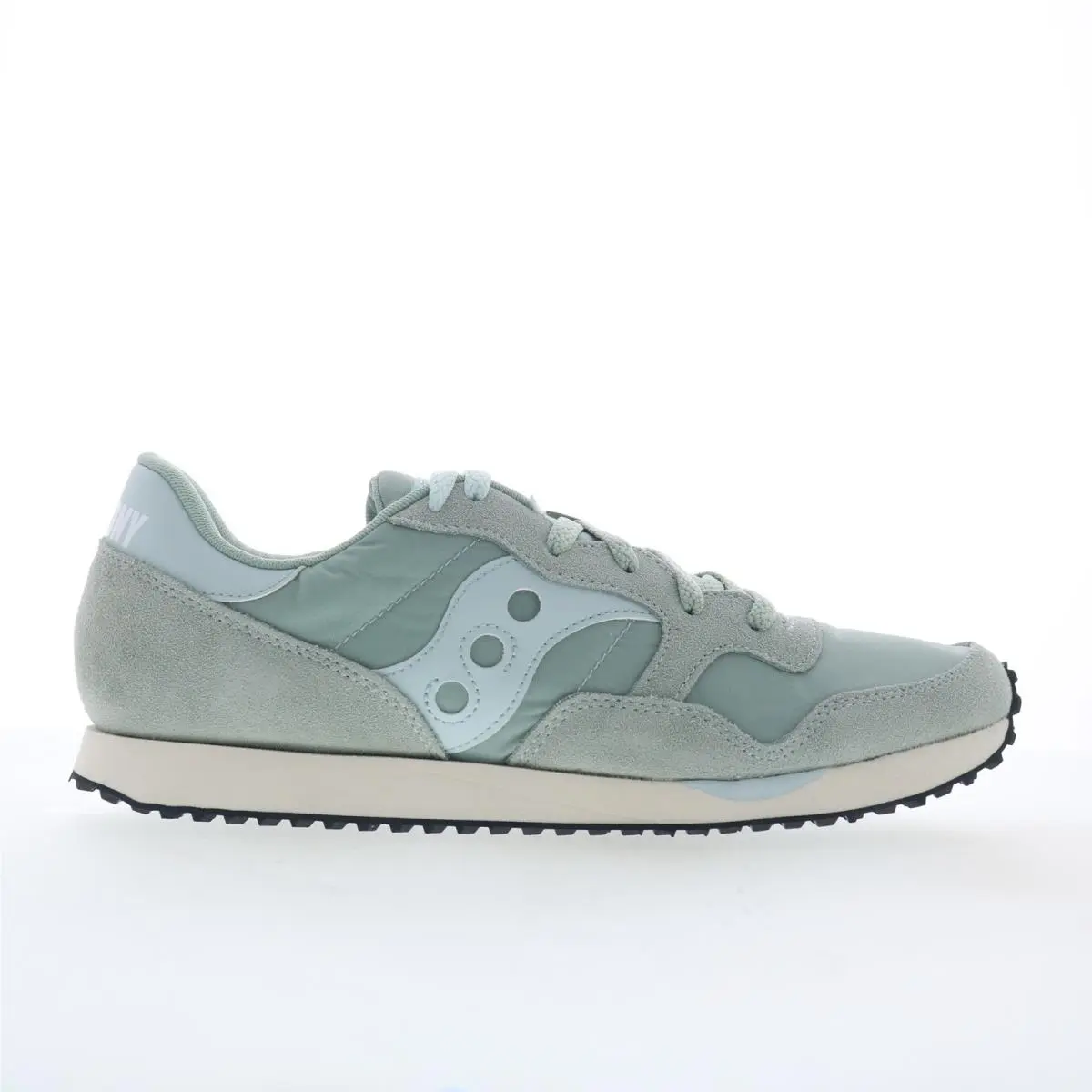 Saucony Dxn Trainer S60757-23 Womens Green Suede Lifestyle Sneakers Shoes 12