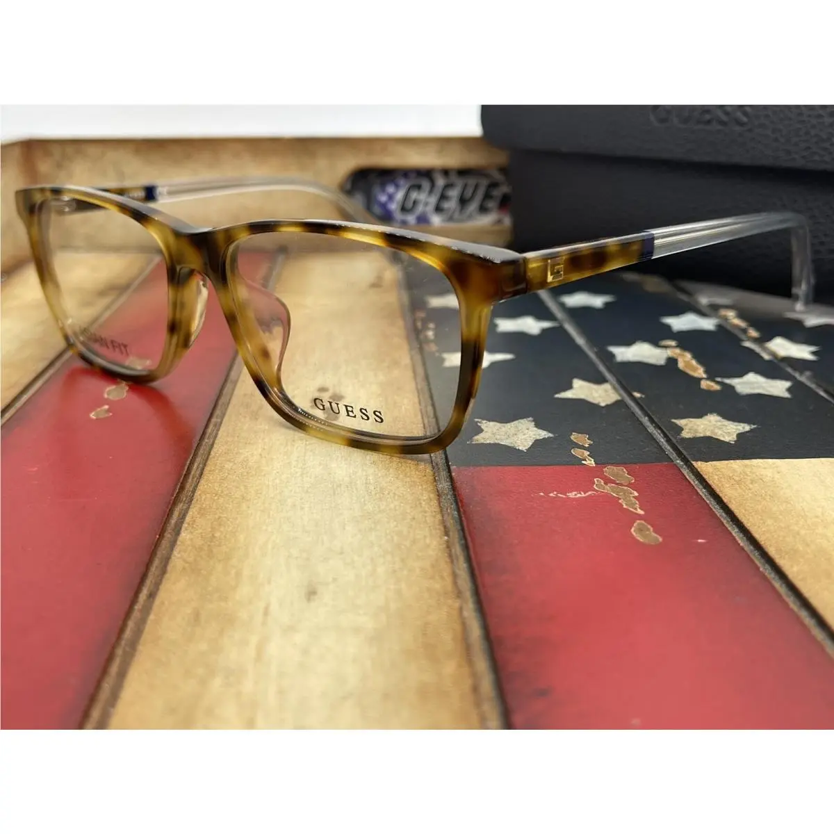 Guess GU1971F 052 Asian Fitting Eyeglasses 55MM Frame Tortoise Option To Add RX