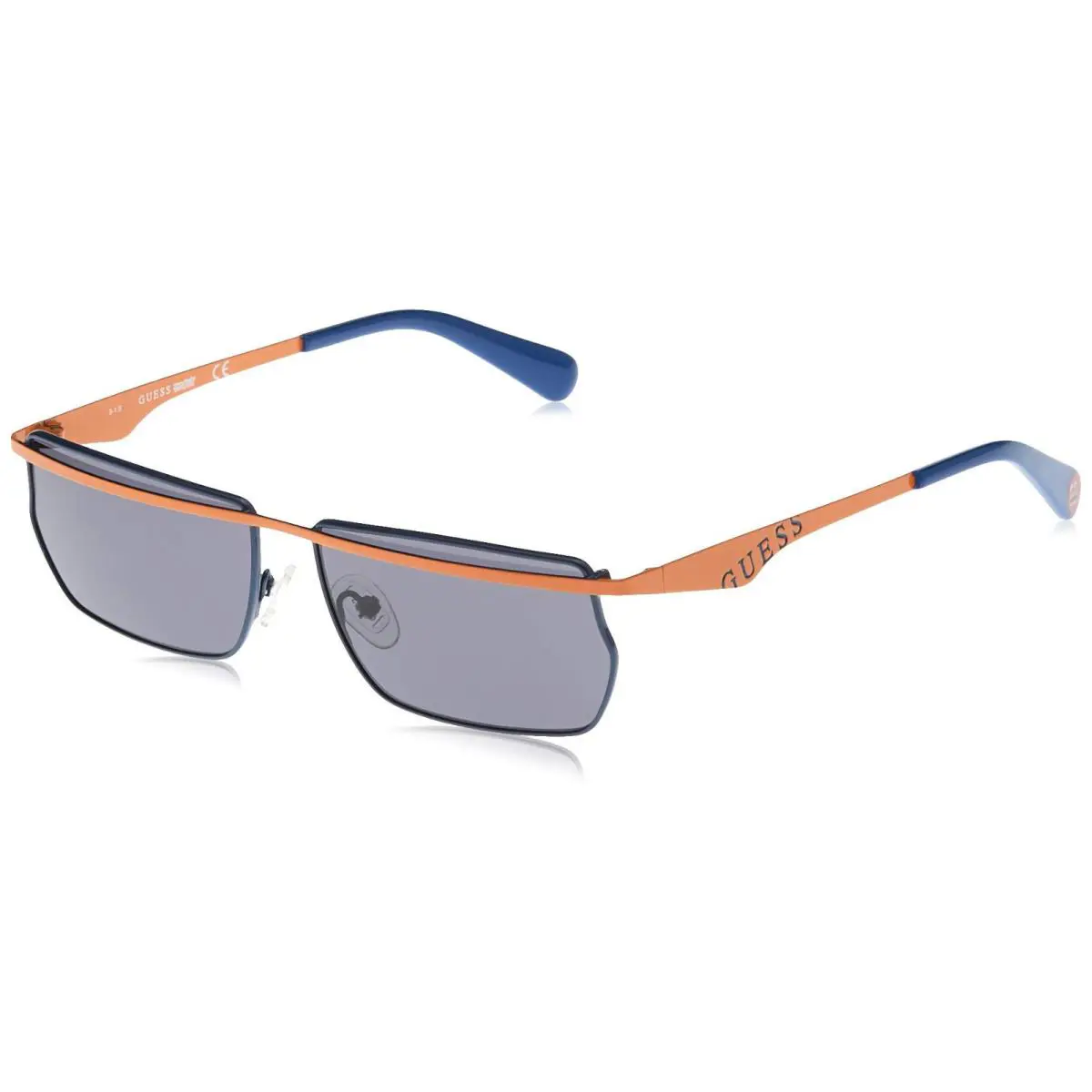Guess GU8208 42A Blue Orange Metal Sunglasses Frame 57-14-140 Guess X Jbalv