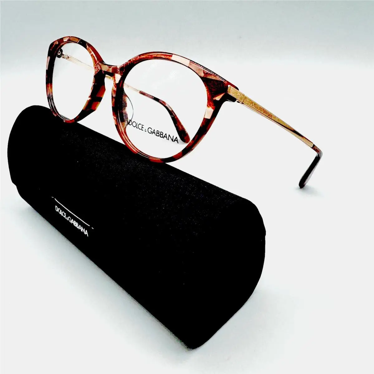 Dolce Gabbana DG 3242F 3131 Women Eyeglasses 50-18-145 Bronze Cube Frame Italy