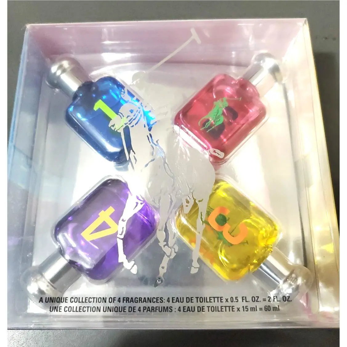 Big Pony By Ralph Lauren 4 PC Set Women`s 0.50 oz 1 2 3 4 Edt Descontinued