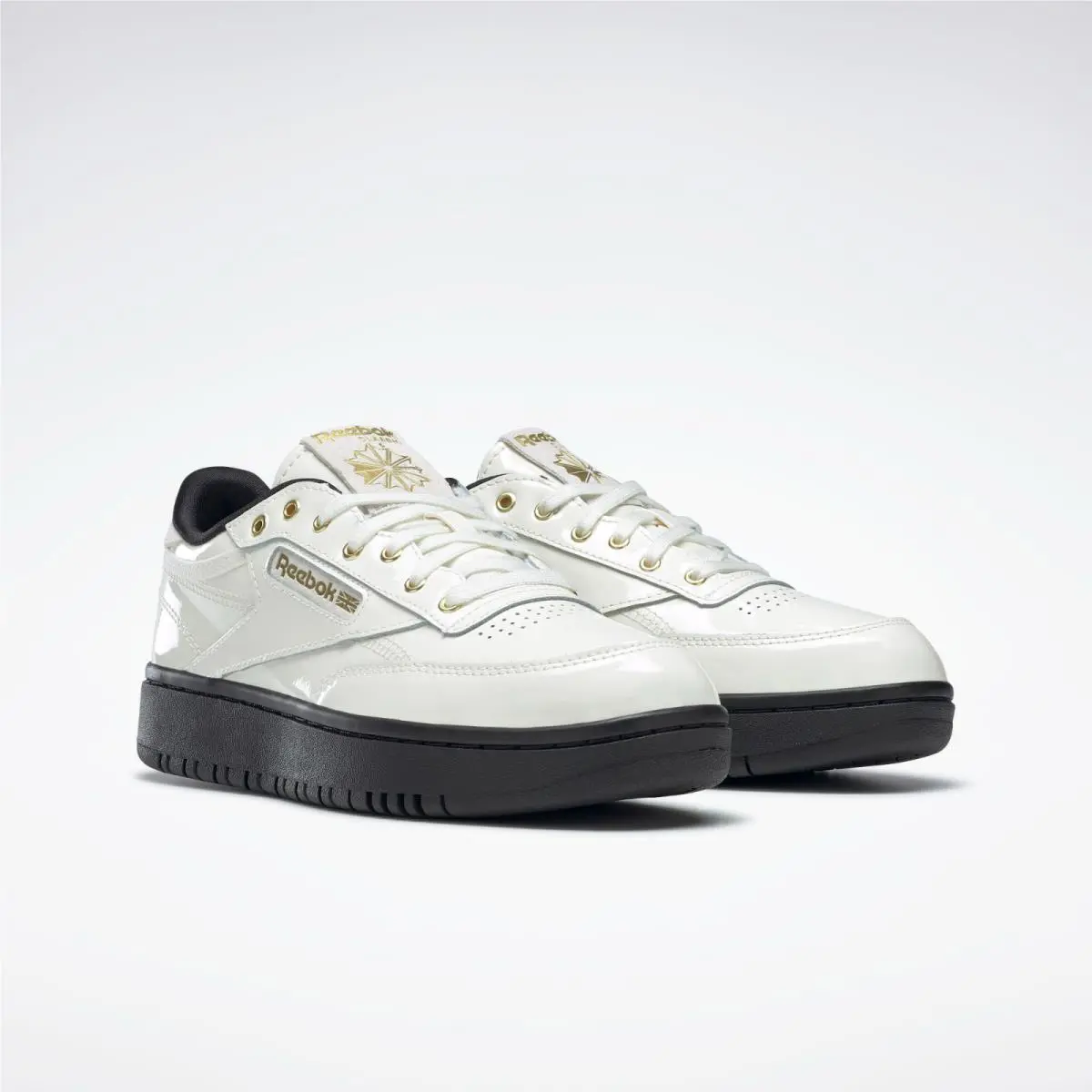 Reebok shoes - Reebok Club C Cardi B - H60978 - Chalk/Black/Gold 8