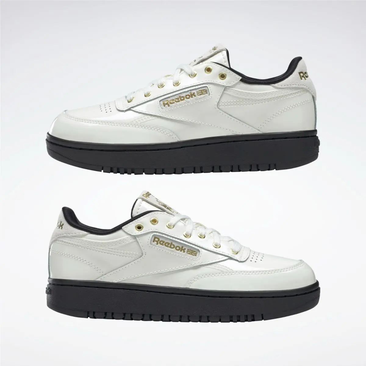 Reebok shoes - Reebok Club C Cardi B - H60978 - Chalk/Black/Gold 13