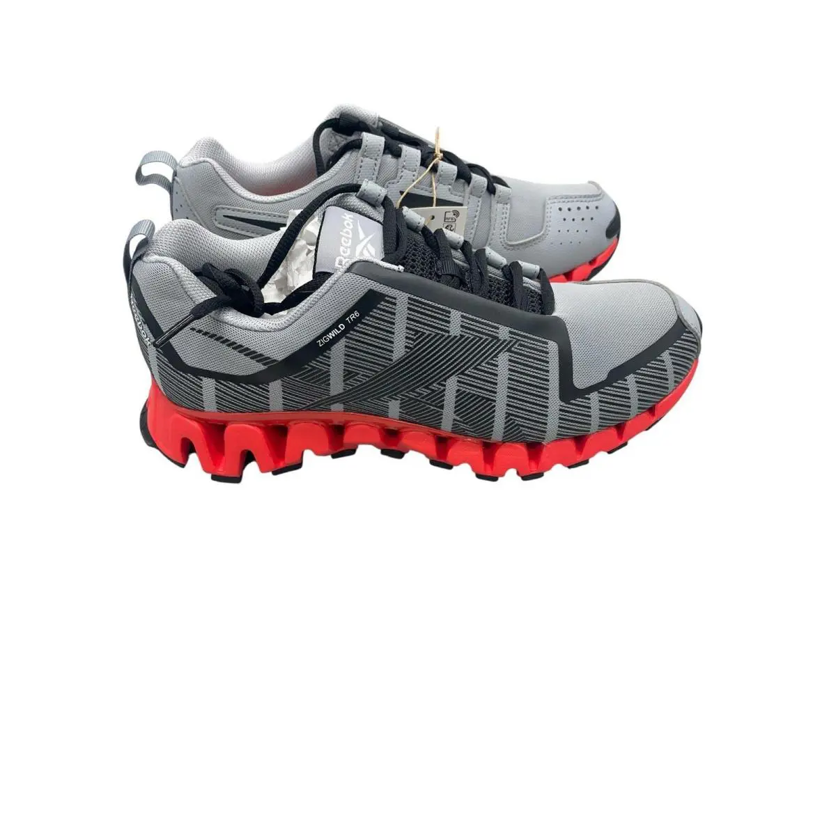 Reebok Men`s Zigwild TR 6 Running Shoe S42636 Gray/orange Size 7.5 - Grey/Orange