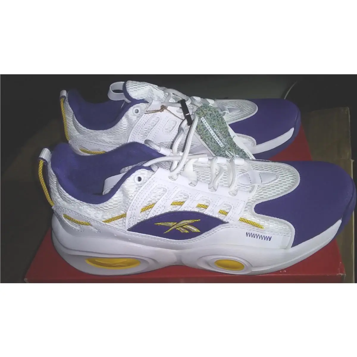 Reebok shoes - Reebok Solution - Solution - GW4377 - White/Purple/Yellow (UPC: 195736113954) 0
