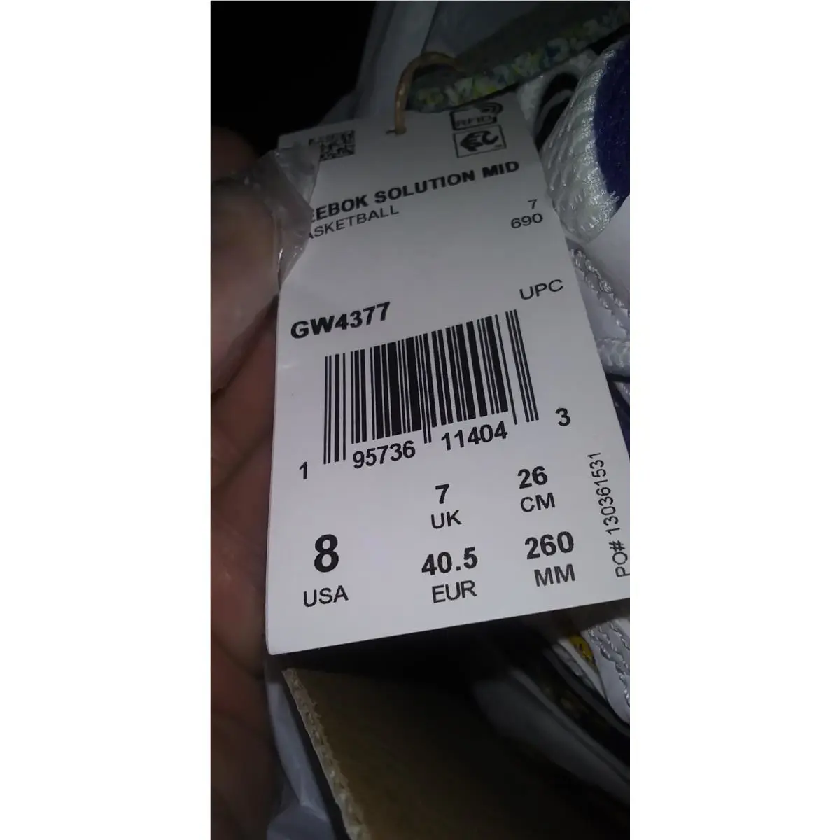 Reebok shoes - Reebok Solution - Solution - GW4377 - White/Purple/Yellow (UPC: 195736113954) 3