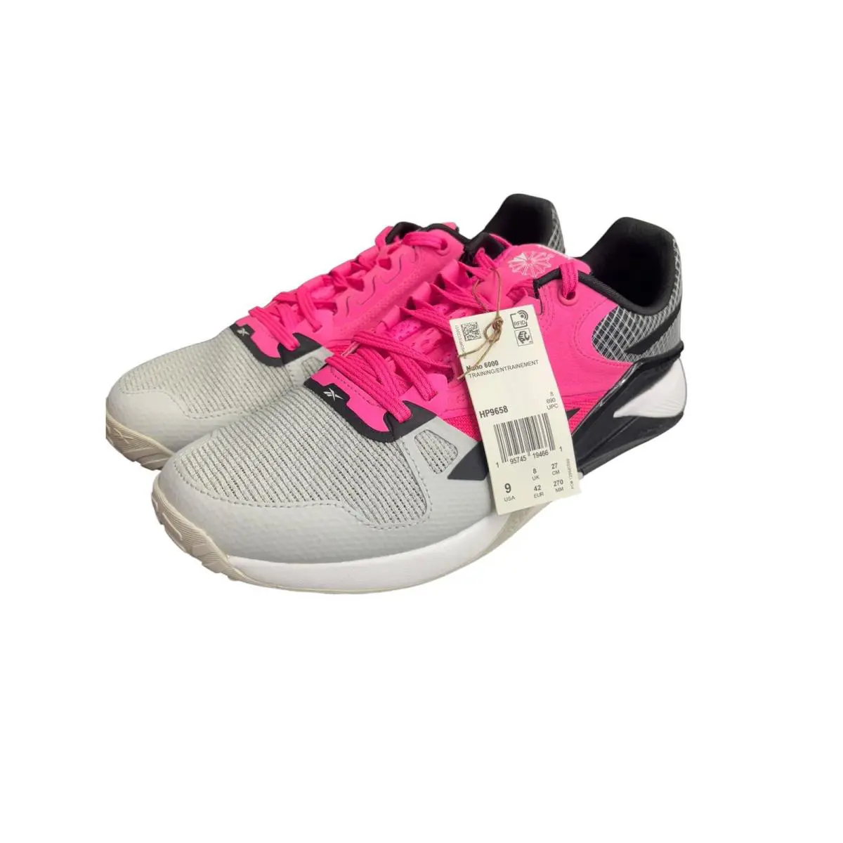 Reebok shoes - Nano 6000 - Nano - MDF60 - Pure Grey/Atomic Pink/Black (UPC: 195745194661) 5