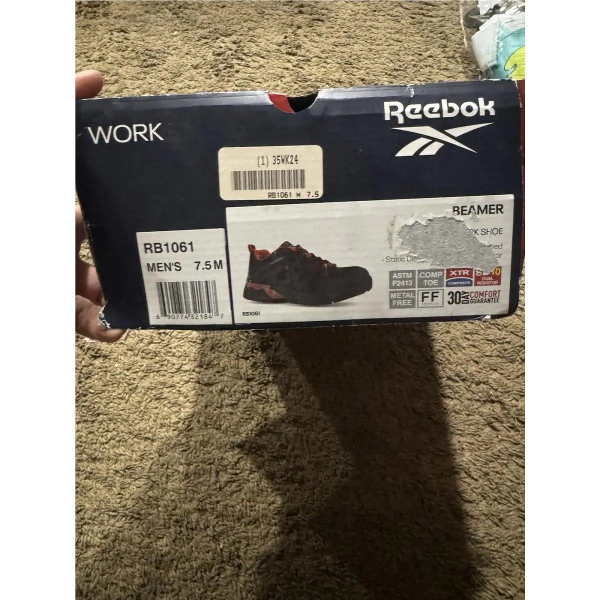 Reebok shoes - Beamer - Beamer - RB1061 - Black with Red Trim 5