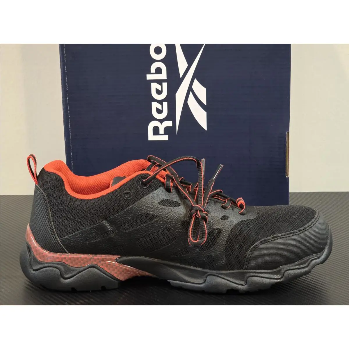 Reebok shoes - Beamer Oxford Comp Toe Athletic Work Shoes - RB1061 - Black (UPC: 690774322066) 9