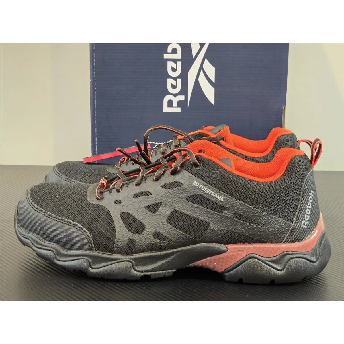 Reebok shoes - Beamer Oxford Comp Toe Athletic Work Shoes - RB1061 - Black (UPC: 690774322066) 3