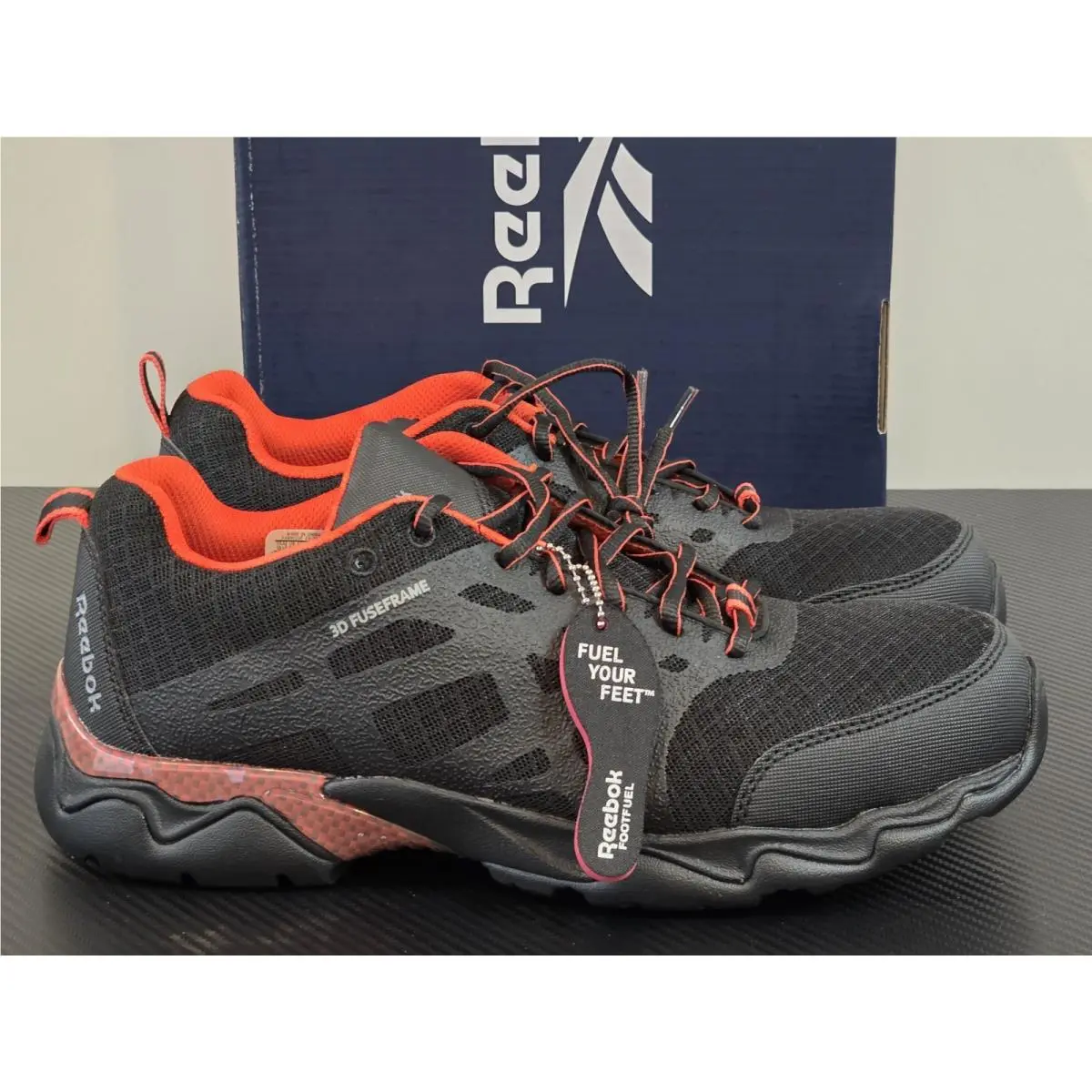 Reebok shoes - Beamer Oxford Comp Toe Athletic Work Shoes - RB1061 - Black (UPC: 690774322066) 8