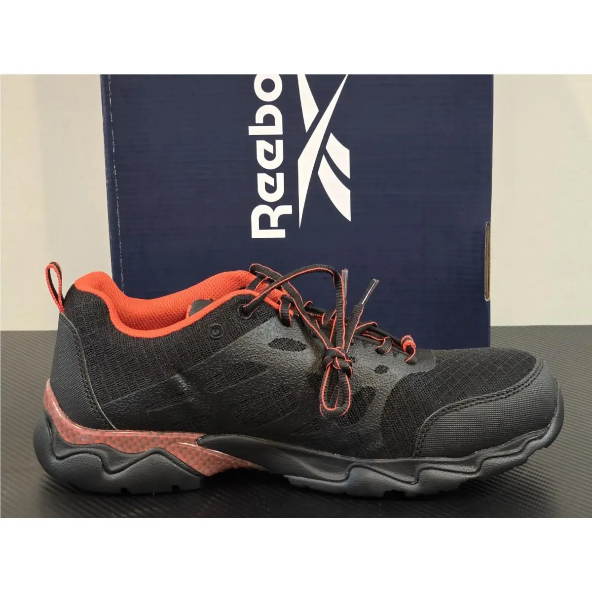 Reebok shoes - Beamer Oxford Comp Toe Athletic Work Shoes - RB1061 - Black (UPC: 690774322066) 9