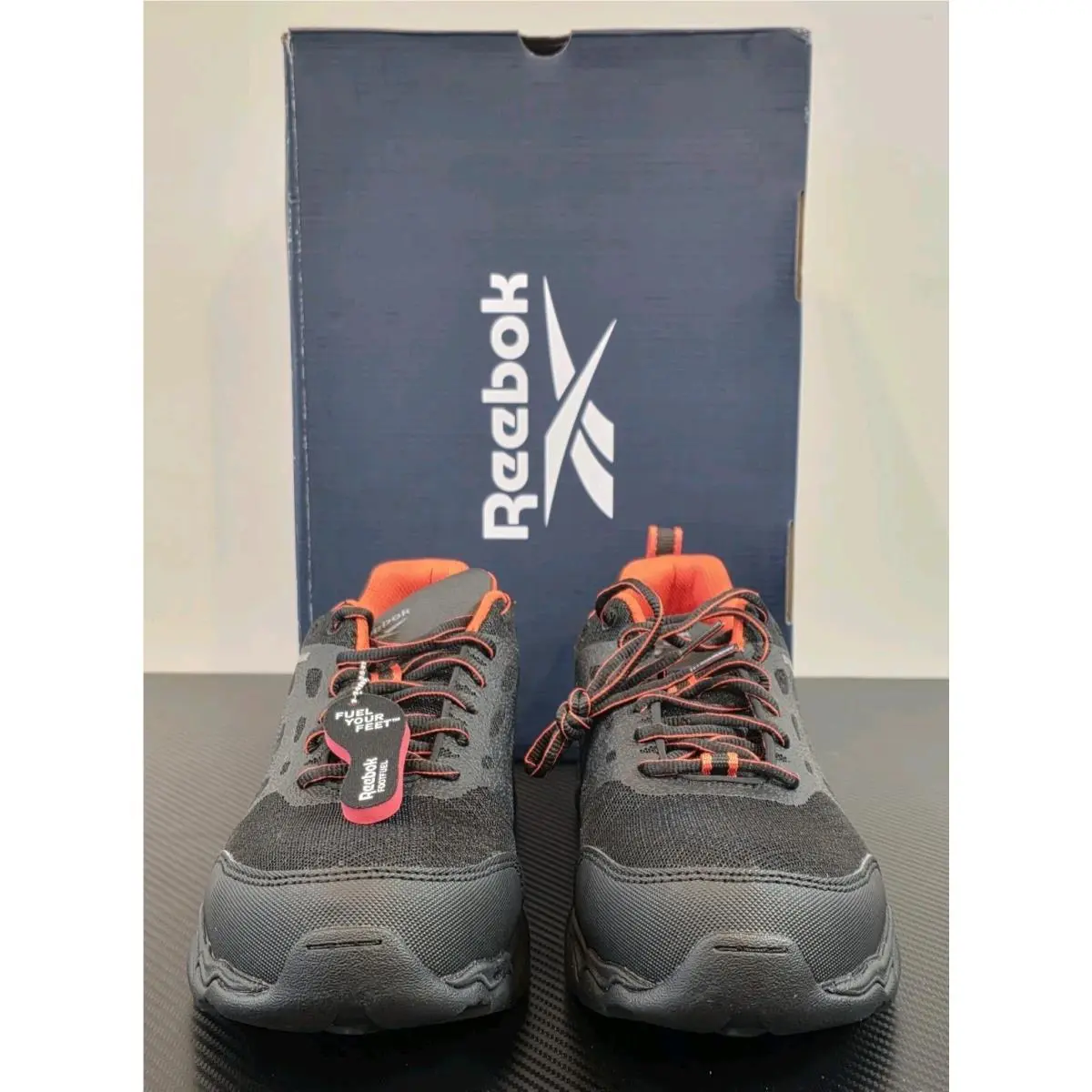 Reebok shoes - Beamer Oxford Comp Toe Athletic Work Shoes - RB1061 - Black (UPC: 690774322066) 0