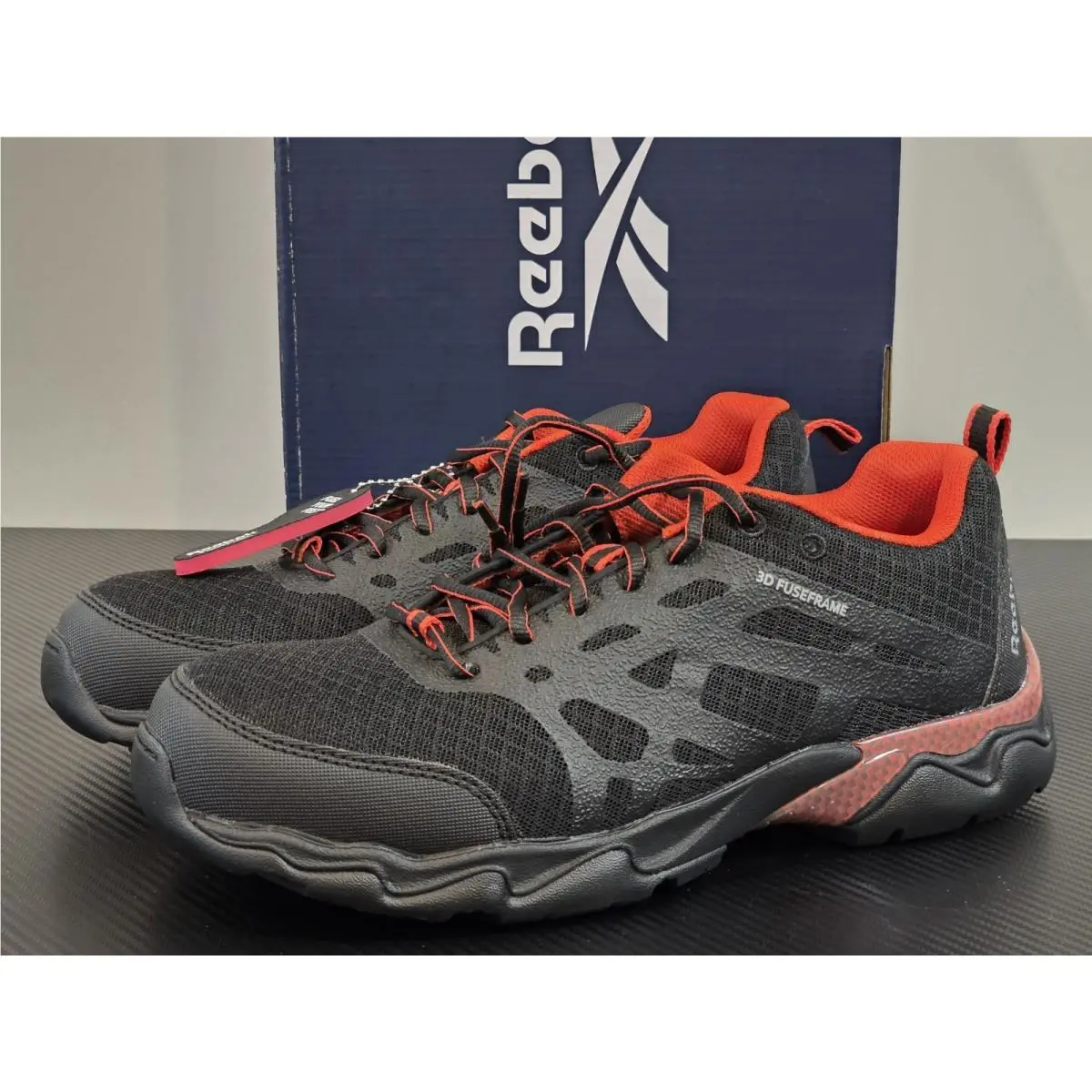 Reebok shoes - Beamer Oxford Comp Toe Athletic Work Shoes - RB1061 - Black (UPC: 690774322066) 2