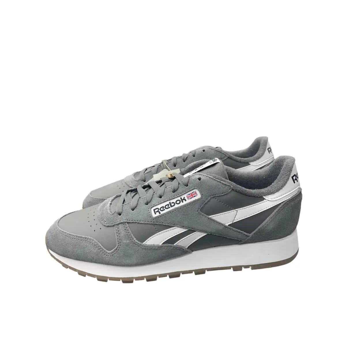 Reebok Men Classic Leather Running Sneaker GV9641 Grey Size 11 - Gray