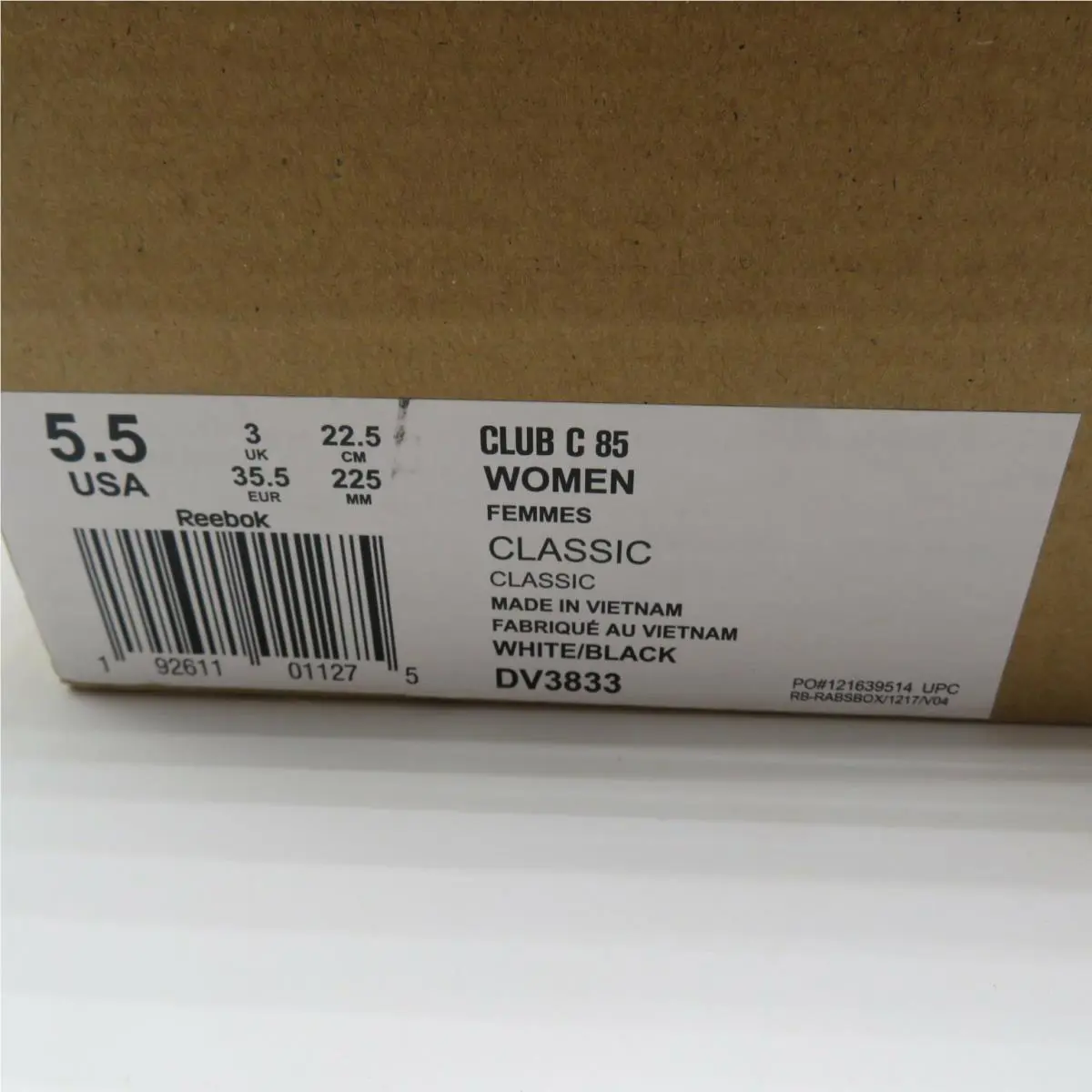 Reebok shoes - CLUB C 85 - CLUB - White (UPC: 192611011275) 6