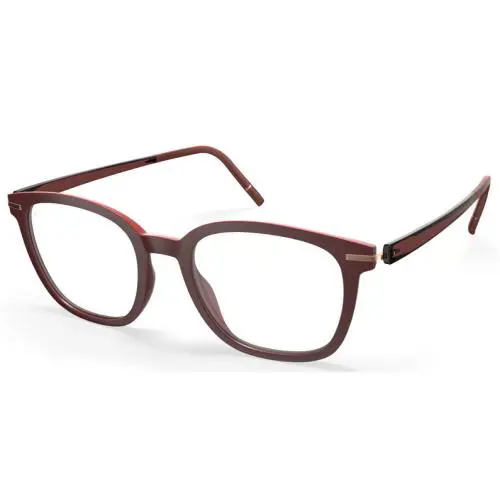 Silhouette Eyeglasses 2974 3540 Vibrant Horizon 50/19/145 Wine Red 2974/75-3540