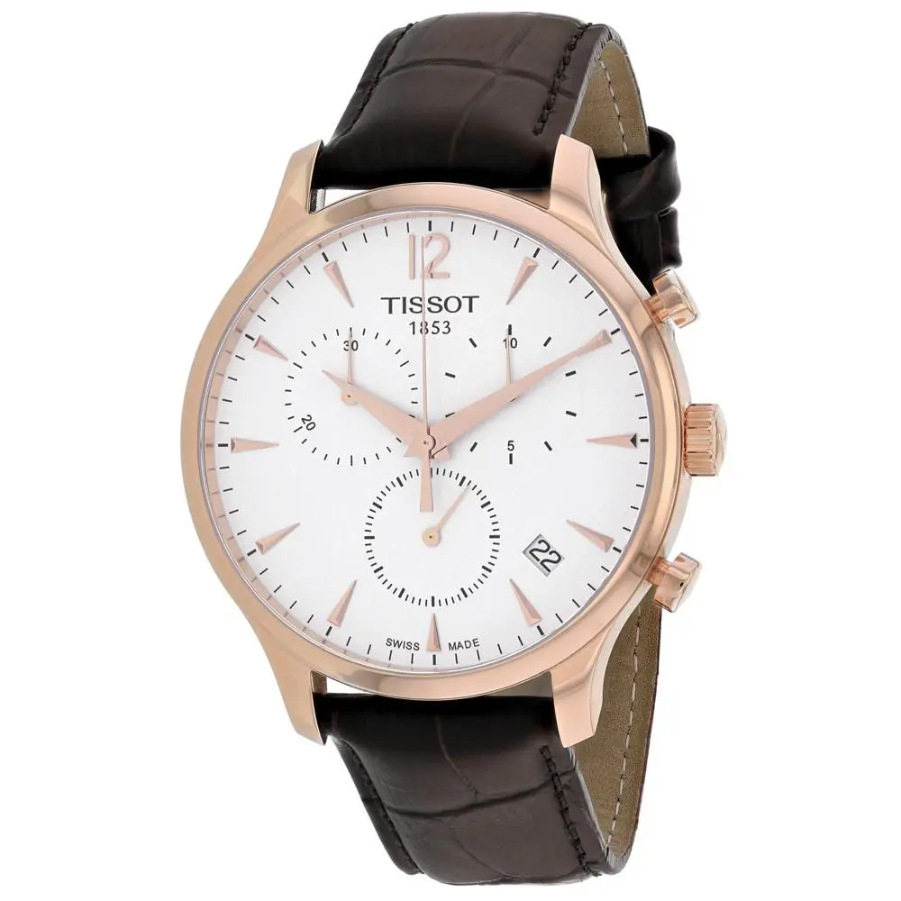Tissot Men`s Tradition Silver Dial Watch - T0636173603700