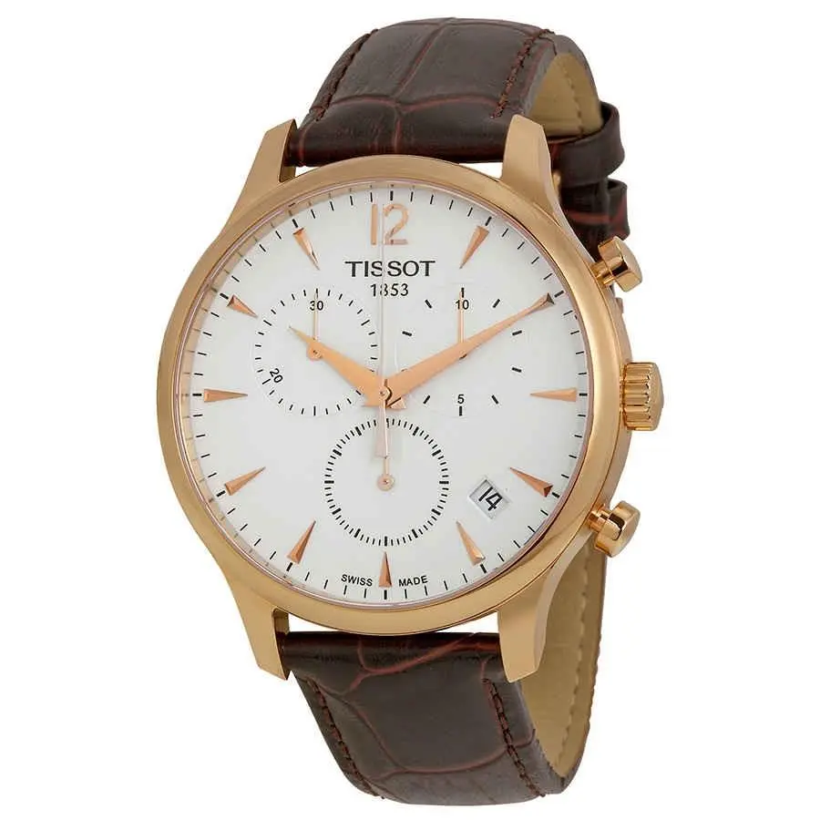 Tissot T063.617.36.037.00 Tradition White Dial 42 mm Men`s Watch