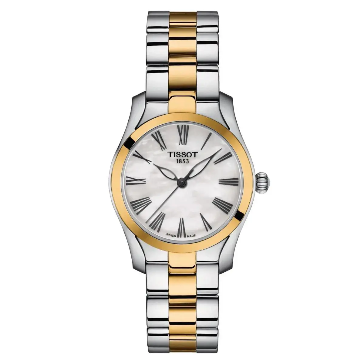 Tissot T-lad Two-toned Mother-of-pearl Dial Women`s Watch T1122102211300