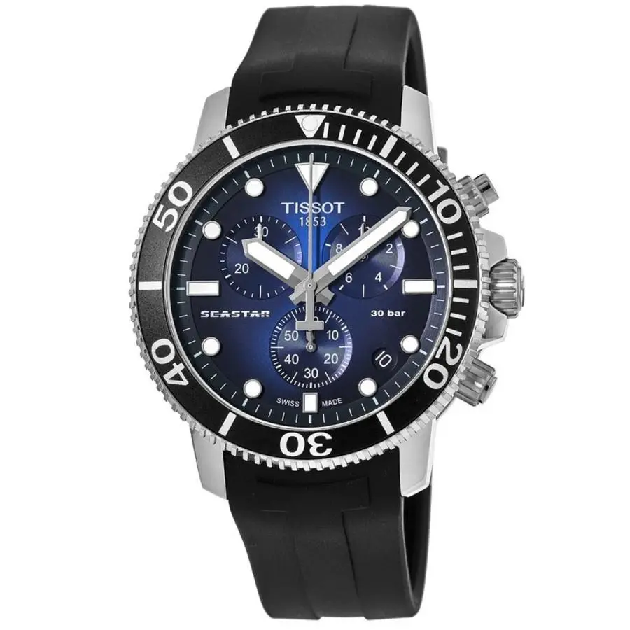Tissot Seastar 1000 Chronograph Blue Dial Men`s Watch T120.417.17.041.00
